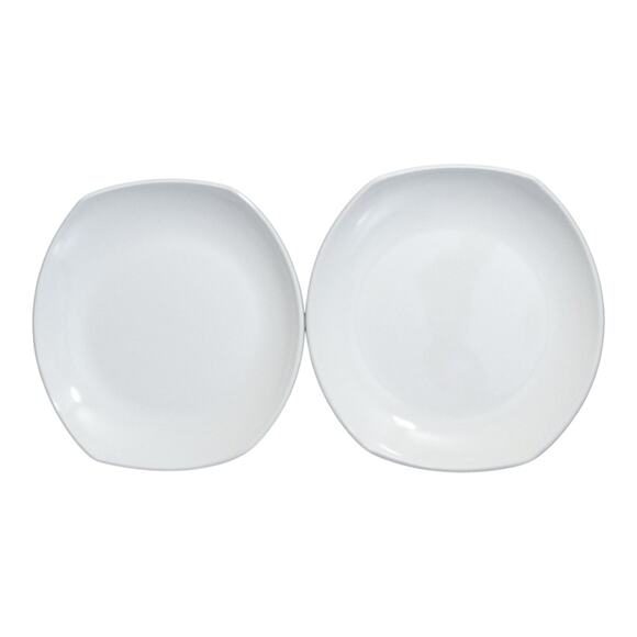 Dansk Classic Fjord White Salad Plates Set of 2 - Picture 1 of 6